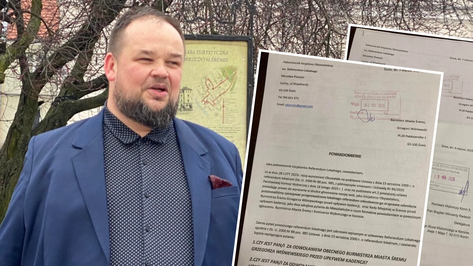 Czy Śrem czeka polityczne trzęsienie ziemi? Rozmawialiśmy z inicjatorem referendum Mirosławem Piaseckim