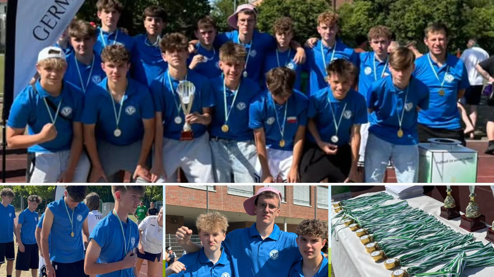 Zawodnicy Akademii Piłkarskiej Młoda Warta na trzecim miejscu turnieju Germany CUP w Monachium / zdjęcie: Warta Śrem